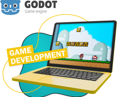 Godot.  Основа создания легендарных игр - КИБЕРшкола программирования для детей, компьютерные курсы для школьников, начинающих и подростков - KIBERone г. Клин