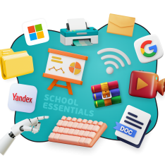 Цифровая база для школьника - КИБЕРшкола программирования для детей, компьютерные курсы для школьников, начинающих и подростков - KIBERone г. Клин