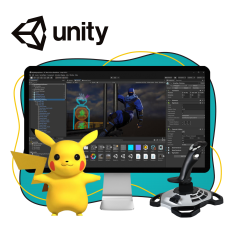 Мир игр на Unity 2D на популярном движке + AI-помощники - КИБЕРшкола программирования для детей, компьютерные курсы для школьников, начинающих и подростков - KIBERone г. Клин