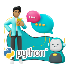 Умный чат-бот на Python - КИБЕРшкола программирования для детей, компьютерные курсы для школьников, начинающих и подростков - KIBERone г. Клин