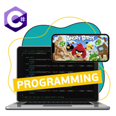 Программирование на C#. Удивительный мир 2D-игр - КИБЕРшкола программирования для детей, компьютерные курсы для школьников, начинающих и подростков - KIBERone г. Клин