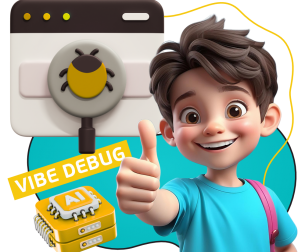 Тестирование & Vibe Debug. Охотники за багами - КИБЕРшкола программирования для детей, компьютерные курсы для школьников, начинающих и подростков - KIBERone г. Клин
